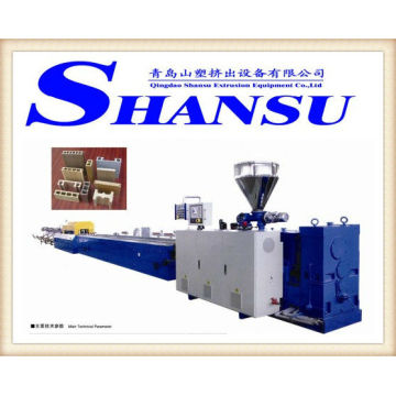 WPC PP Profile Extrusion Machine/ WPC Plastic Profile Extruder